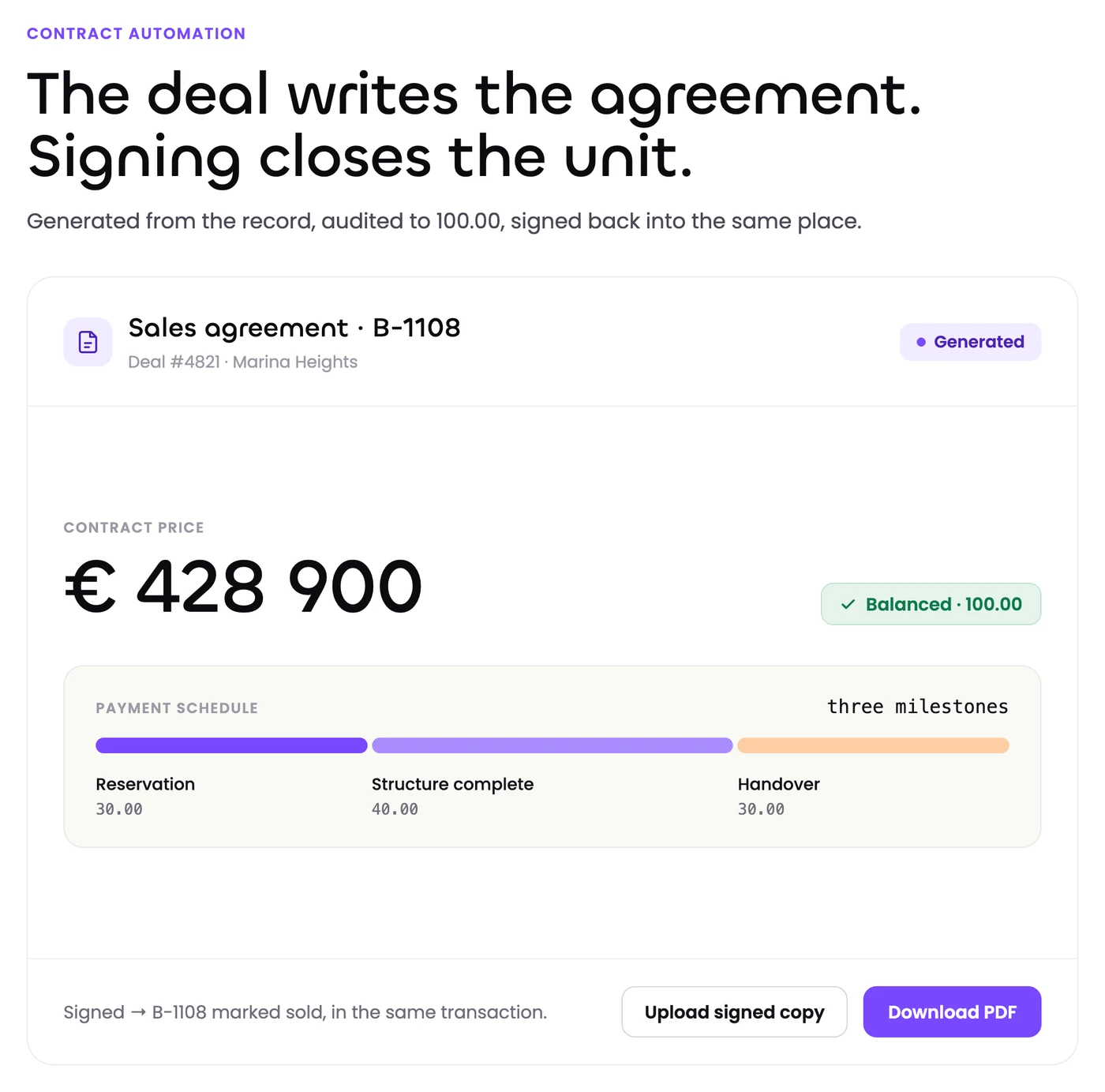 Grand Properties — Contract automation